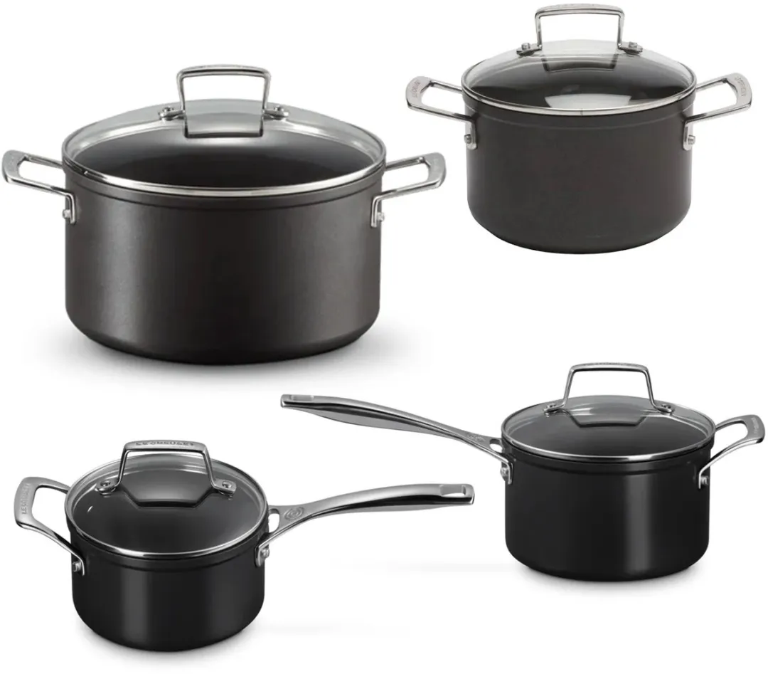 Le Creuset Essential Keramische Kookpannenset 4-delig - Zwart