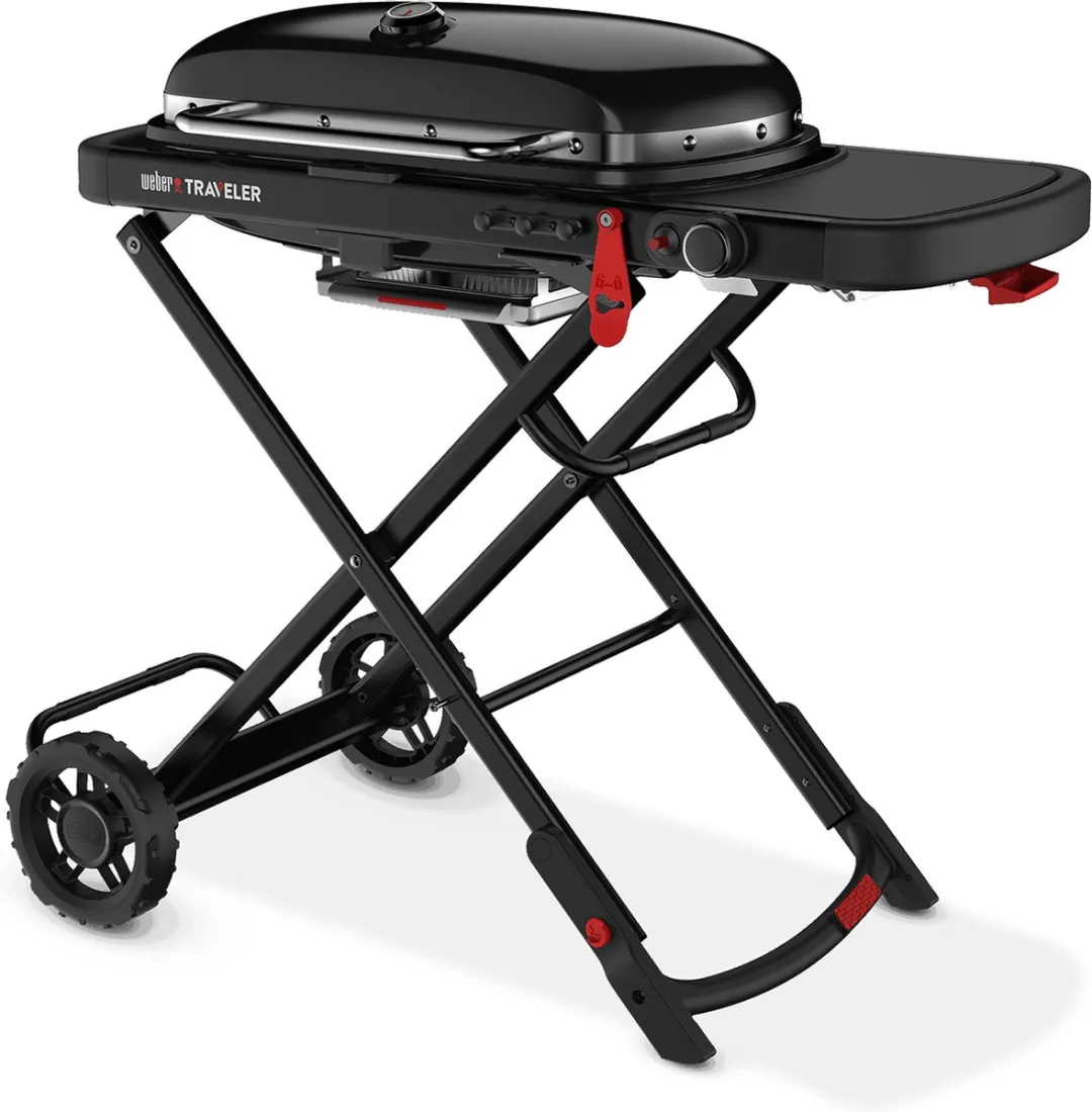 Weber Traveler Stealth-editie Gasbarbecue 1 Brander - Zwart