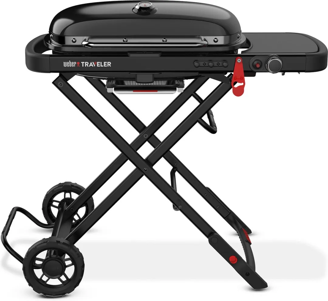 Weber Traveler Stealth-editie Gasbarbecue 1 Brander