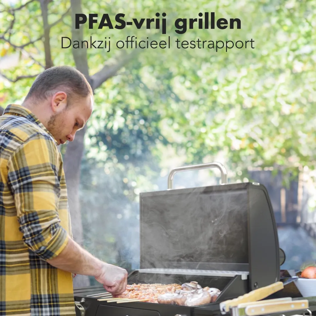 KitchenBrothers Houtskool BBQ XL KB4019 - 42x57cm - Zwart - afbeelding 6 van 6
