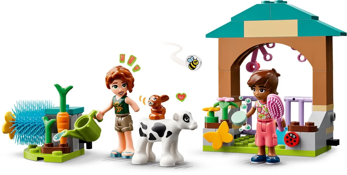 LEGO Friends 42607 Autumns Schuur met Kalfje - 2 Minifiguren