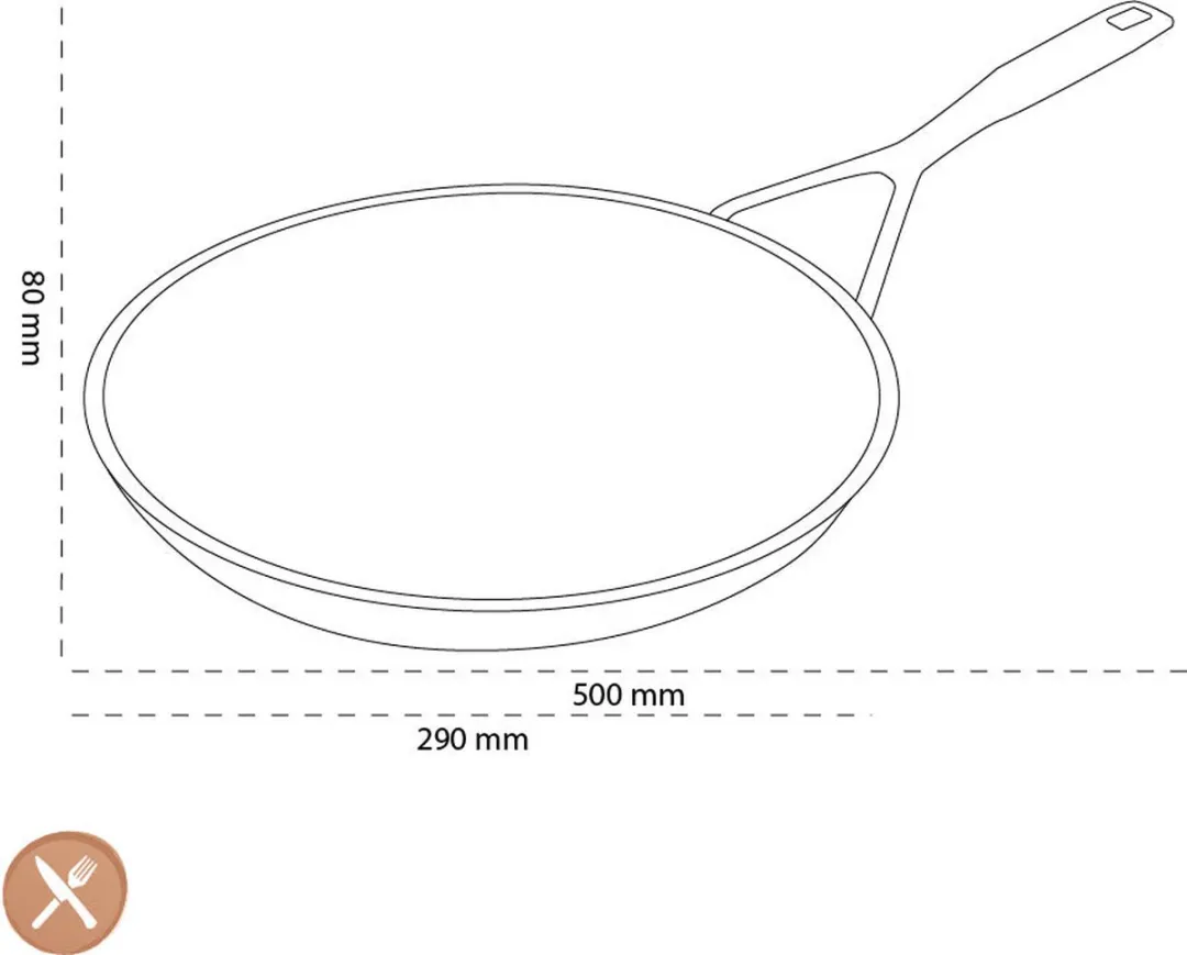 Demeyere Alu Pro 5 Ceraforce Pannenkoekenpan 28cm - Zwart