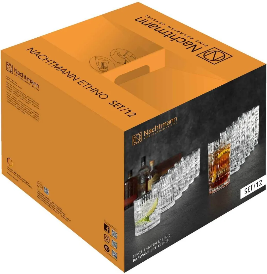 Nachtmann Ethno Longdrink & Whiskybecher Set - 12 Stuks