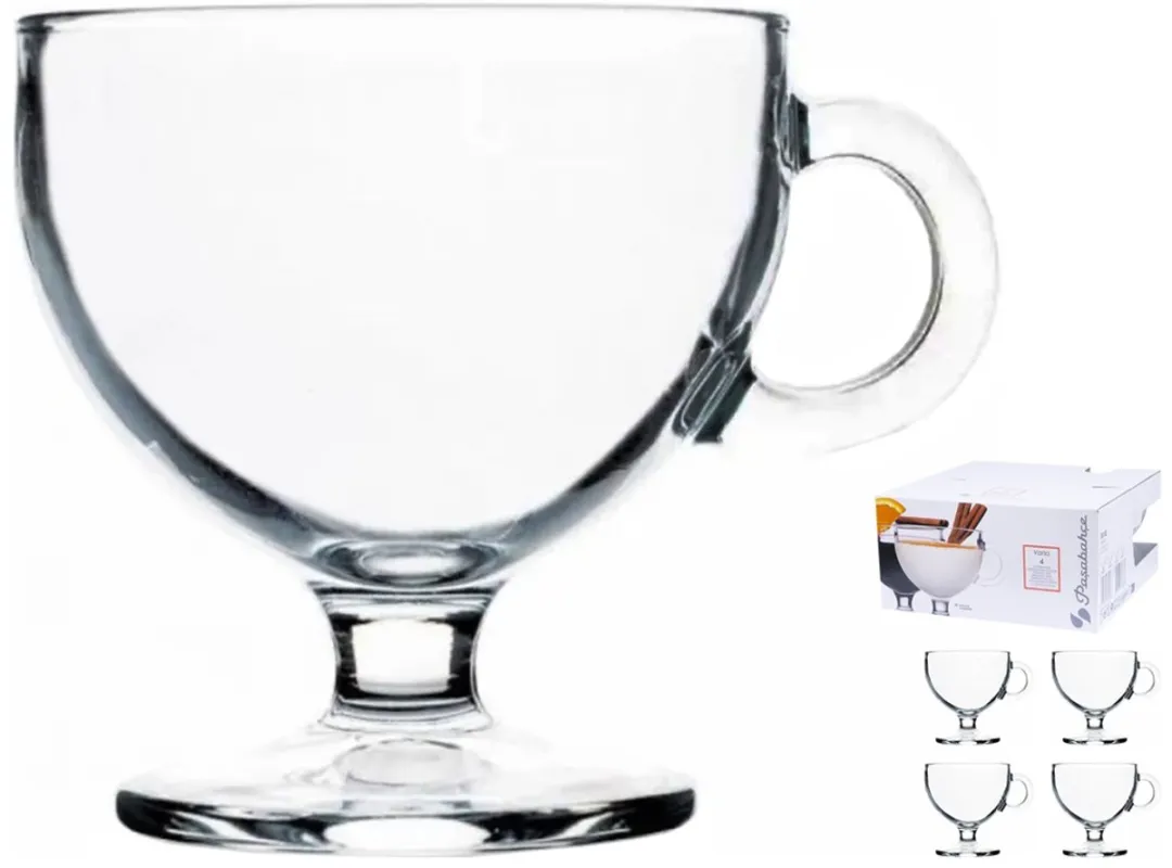 Pasabahce Vario IJscoupes/Koffiebekers - 4x250ml - Glas