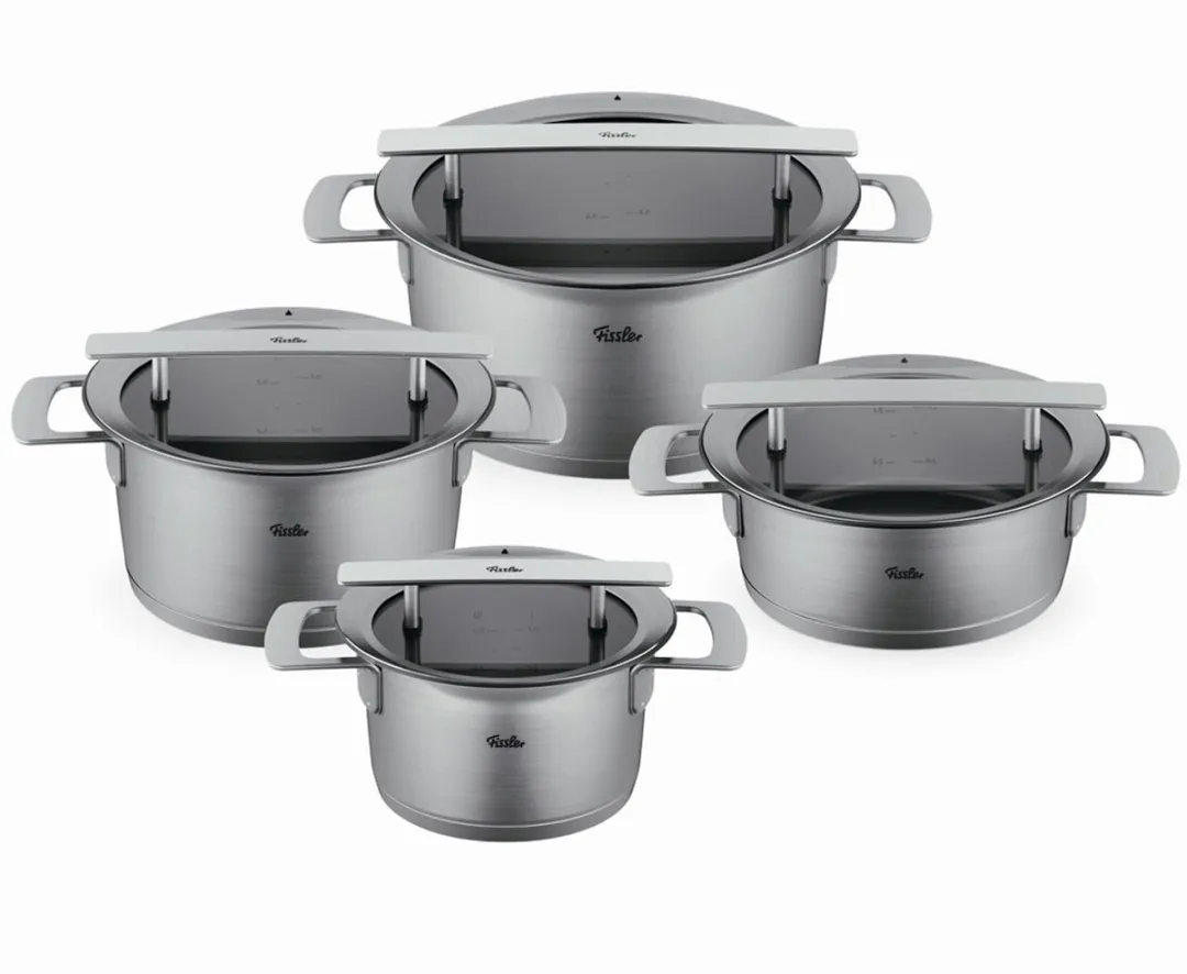 Fissler Phi Collection Pannenset met Glasdeksels, 4-delig