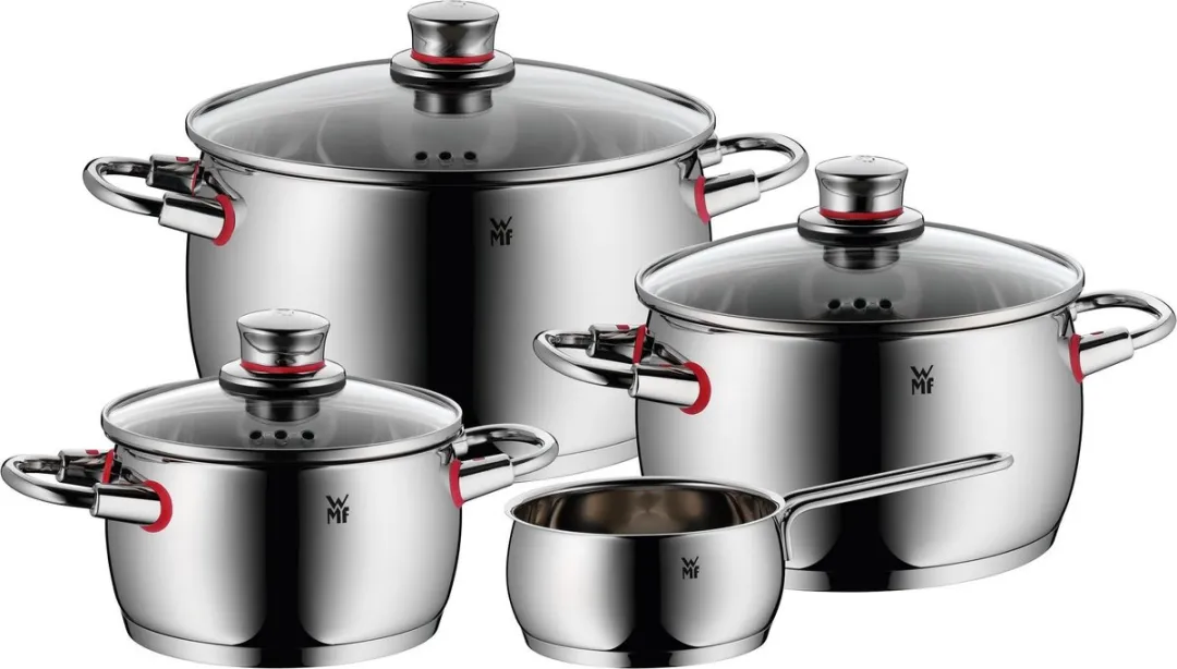 WMF Quality One Pannenset 4-delig - 1.70 l - Zilver