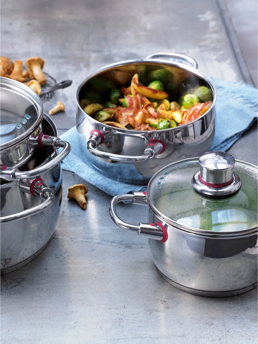 WMF Quality One Pannenset 4-delig - 1.70 l - Zilver