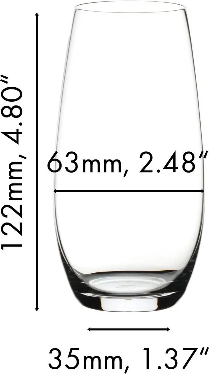 Riedel O'Champagne Glas - 2 Stuks - Transparant