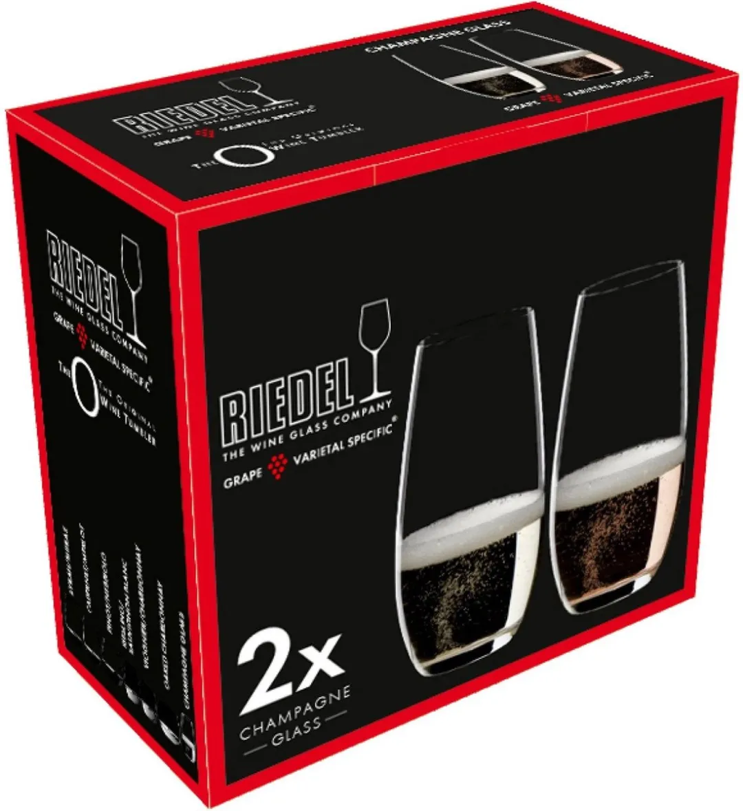 Riedel O'Champagne Glas - 2 Stuks - Transparant