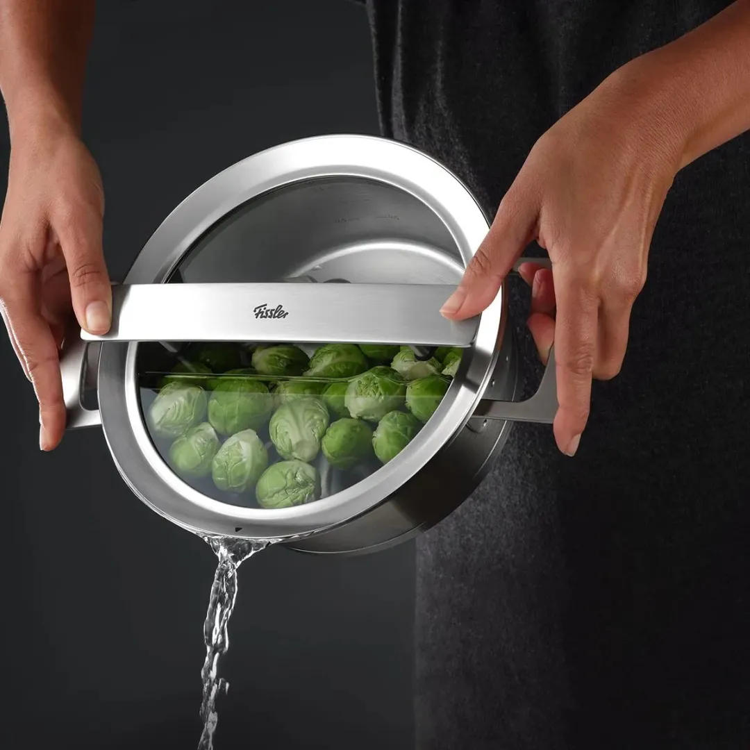 Fissler Original-Profi Collection Stoominzet – 20 cm – RVS – Geschikt voor Diverse Pannen