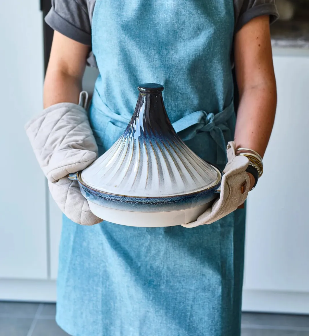 Cosy&Trendy Tajine Nora - 2.8L - Ø31cm - Blauw/Wit