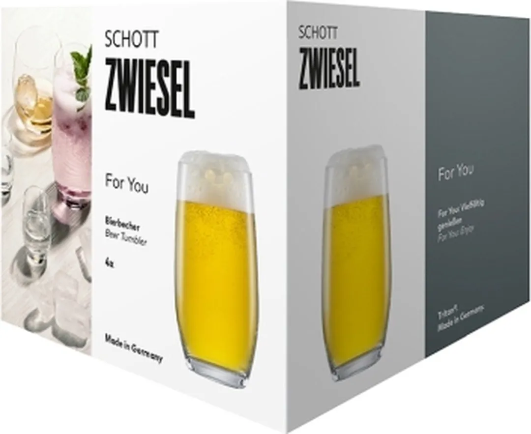 Schott Zwiesel For You Tumbler 330ml - 4 Stuks - Transparant