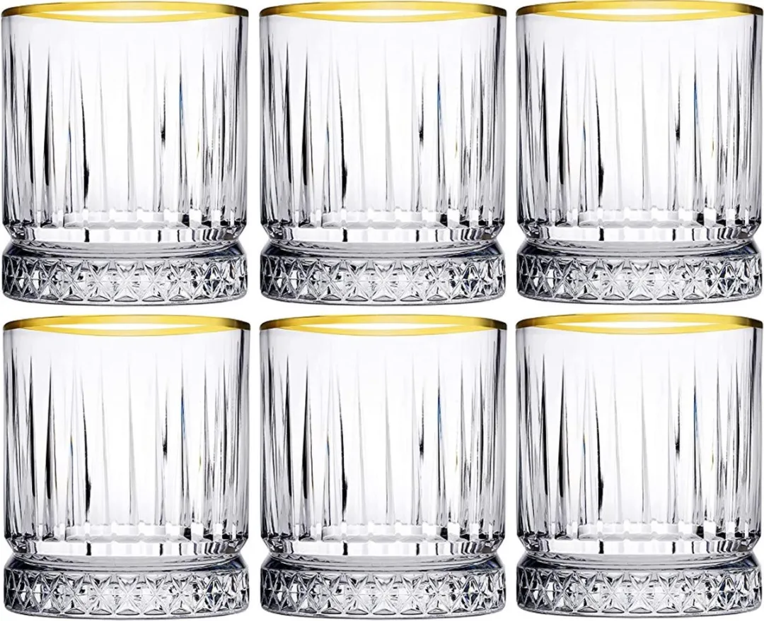 Pasabahce Elysia Golden Touch Whiskeyglas - Set van 6 - 21cl