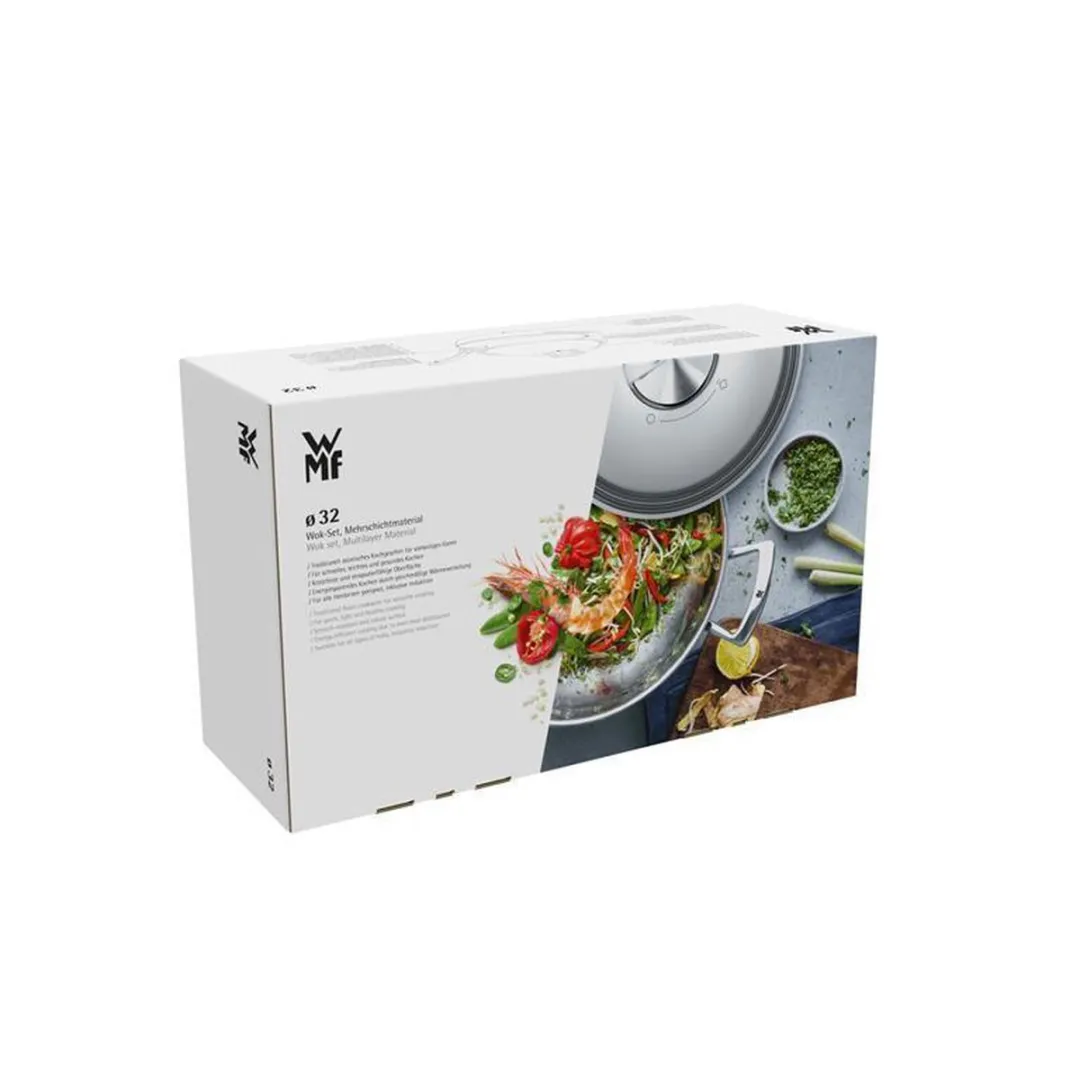 WMF Multiply Wokpan Ø32cm - RVS - Inductiegeschikt