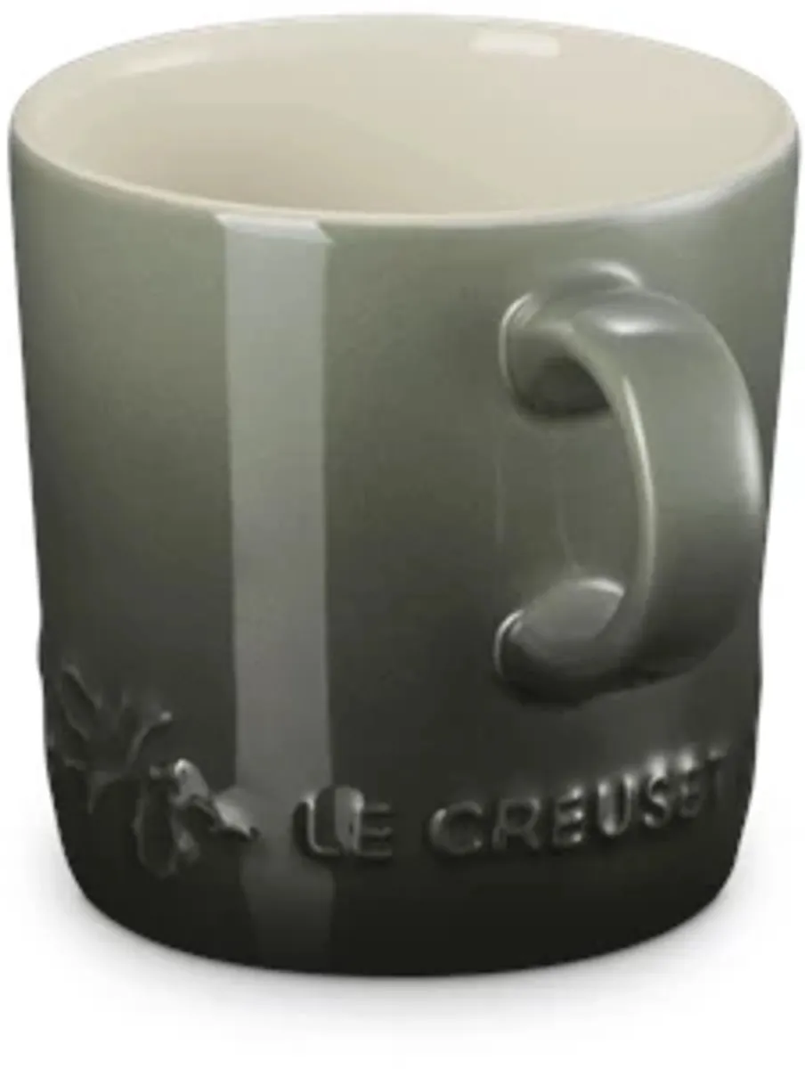 Le Creuset Holly Collection Koffiebeker 200ml - Thyme - Wit