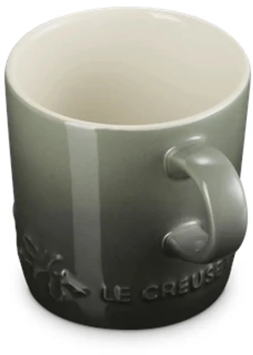 Le Creuset Holly Collection Koffiebeker 200ml - Thyme - Wit
