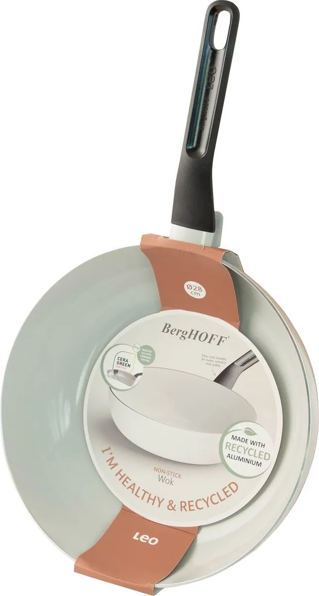 BergHOFF LEO Wok Spirit - Ø28cm Wit - PFAS-vrij - afbeelding 6 van 6
