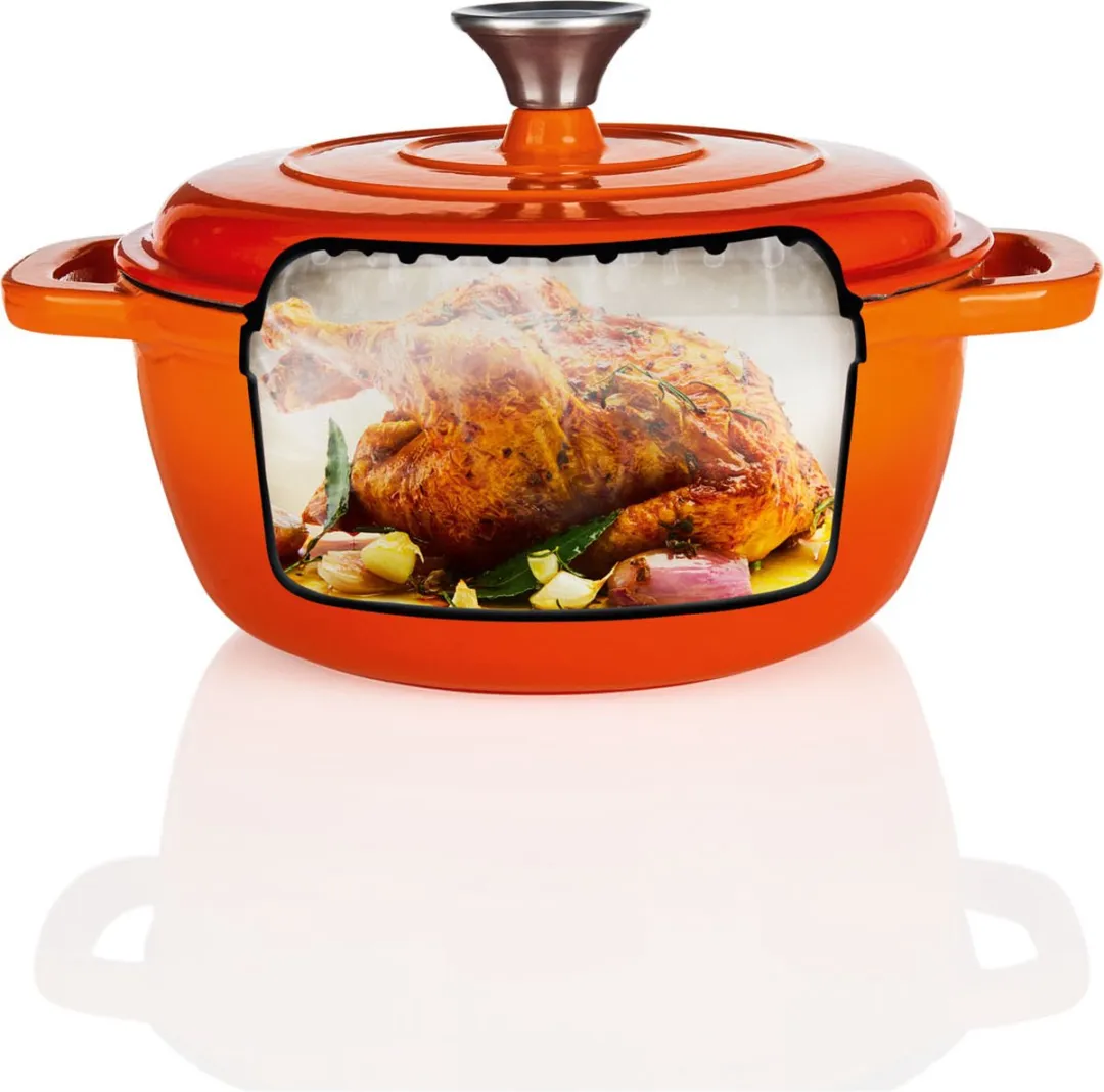 Silvercrest Gietijzeren Braadpan 2,8L - Oranje