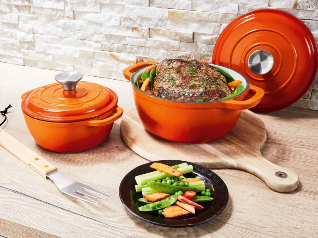 Silvercrest Gietijzeren Braadpan 2,8L - Oranje