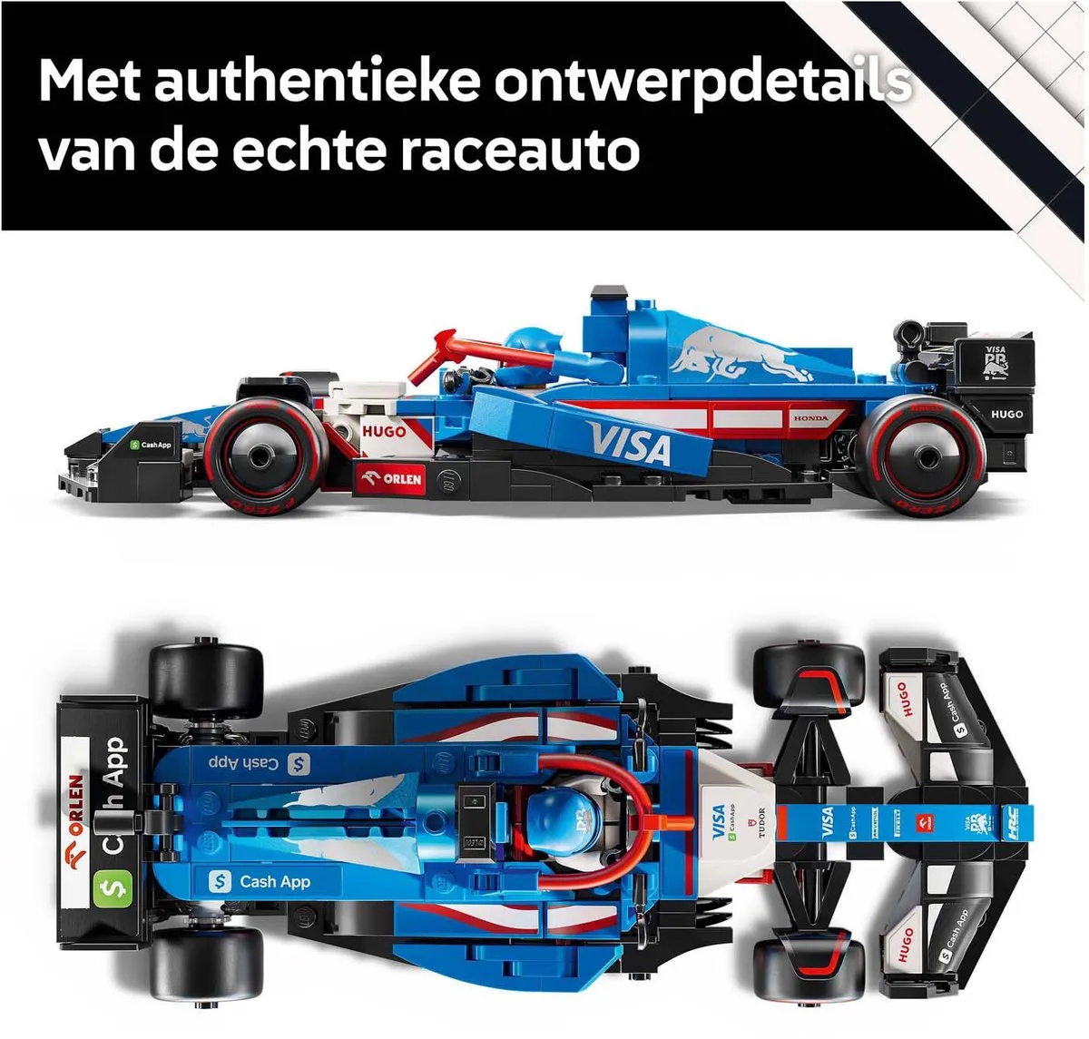 LEGO Speed Champions VCARB 01 F1 Racewagen Set 77246 - 248 Stukken - afbeelding 6 van 6