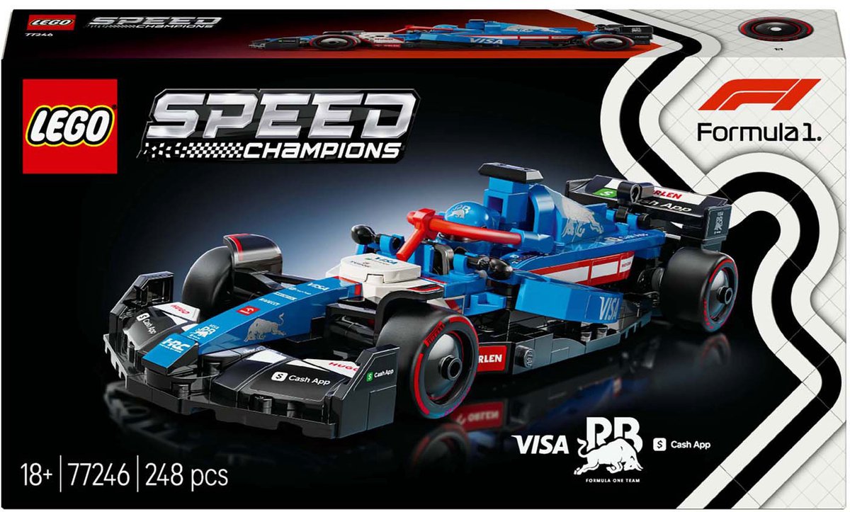 LEGO Speed Champions Visa Cash App RB VCARB 01 F1 racewagen Set - 77246