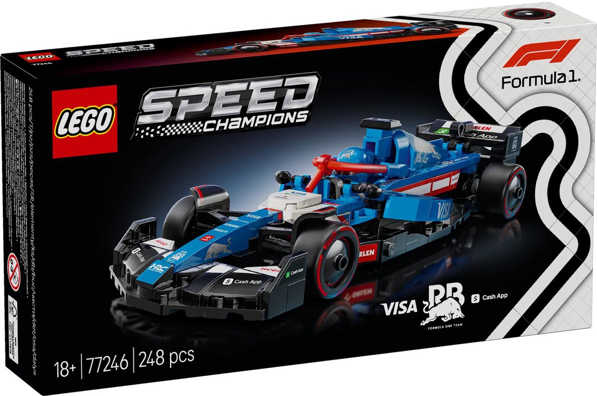 LEGO Speed Champions Visa Cash App RB VCARB 01 F1 racewagen Set - 77246