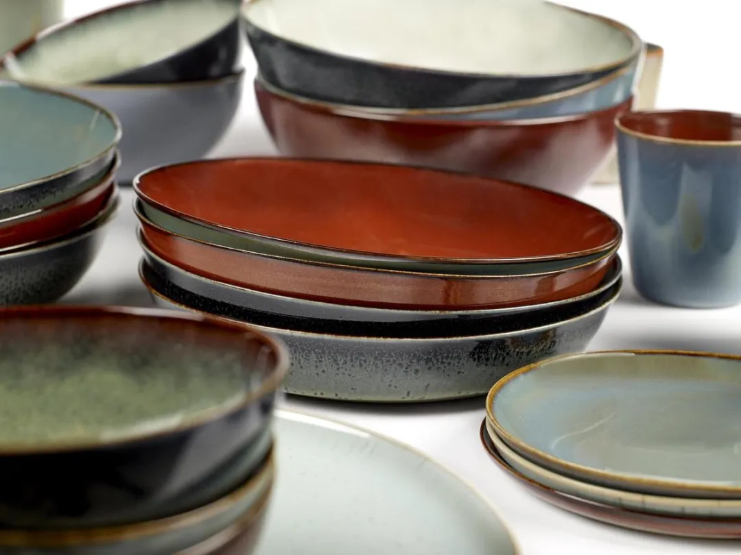 Serax Terres de Rêves Pastabord Anita Le Grelle - D23,5x4,5cm Rust/Smokey Blue - afbeelding 5 van 6