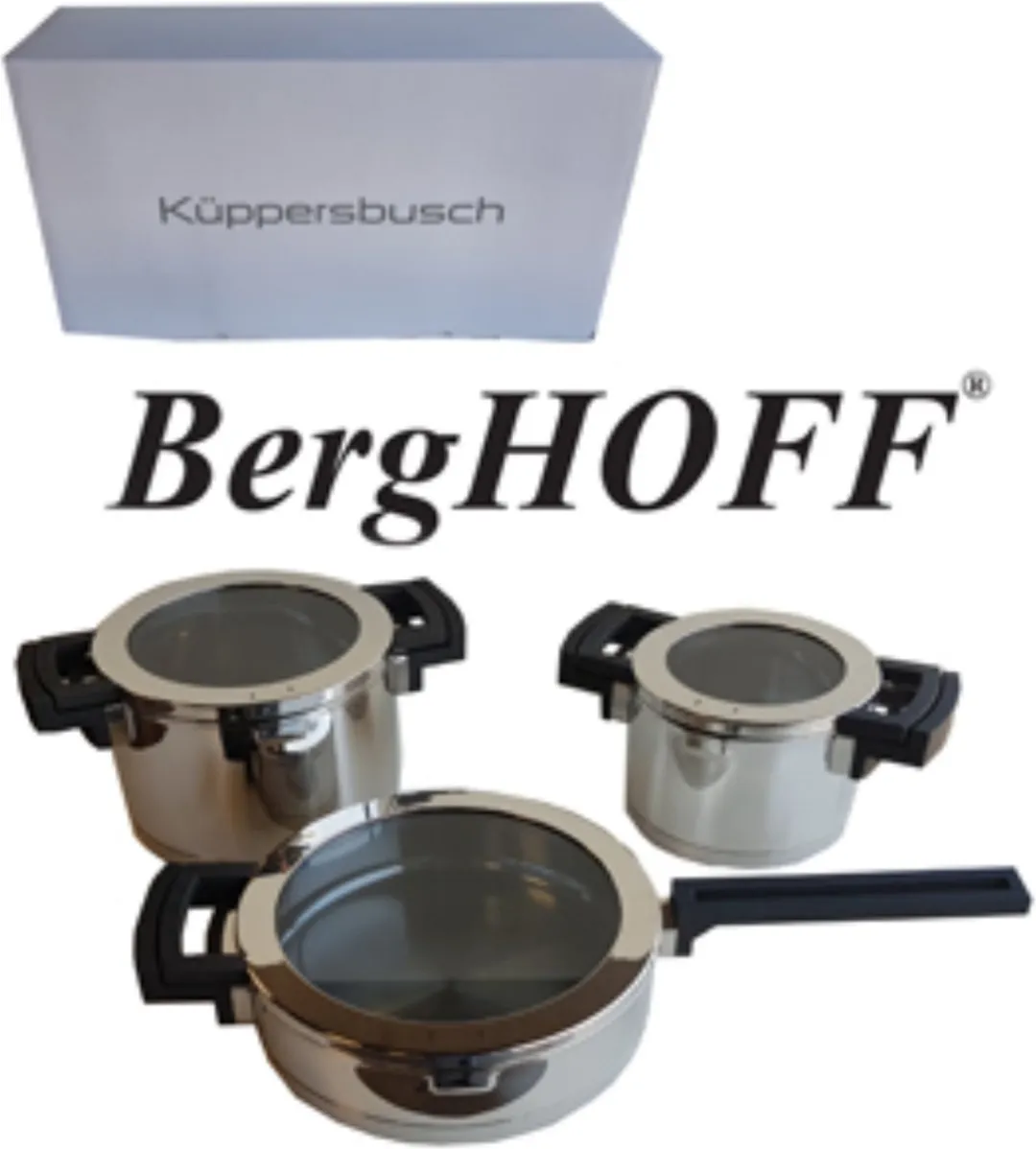 BergHOFF Neo Glass Kookpottenset 6-delig