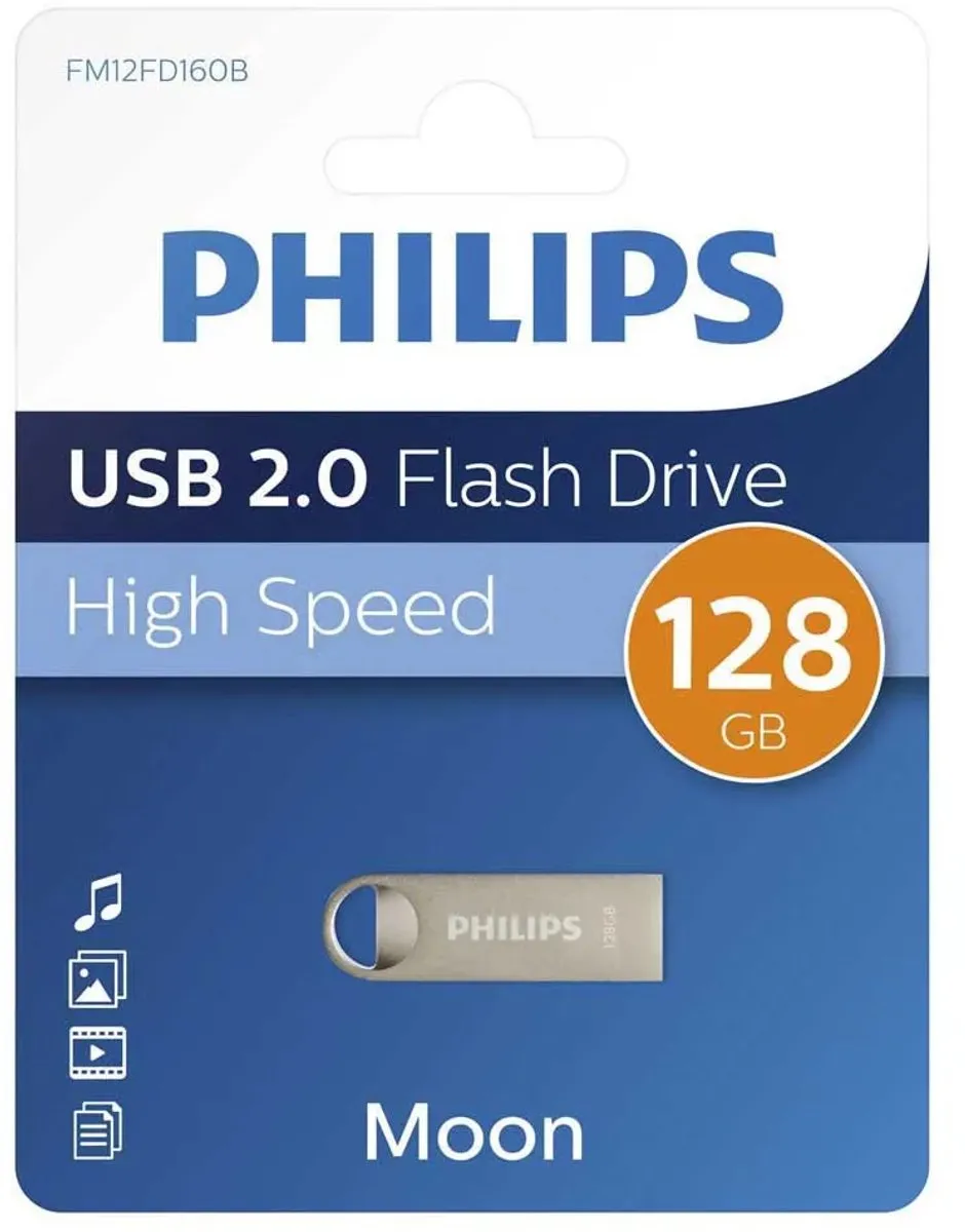 Philips Moon Edition FM12FD160B/00 USB-stick 128GB - Moon Silver