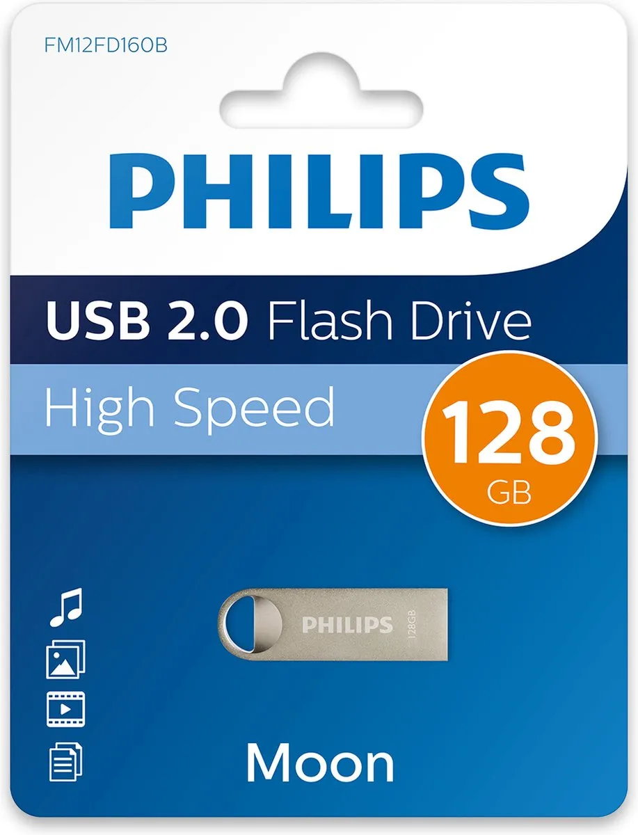 Philips Moon Edition FM12FD160B/00 USB-stick 128GB - Moon Silver