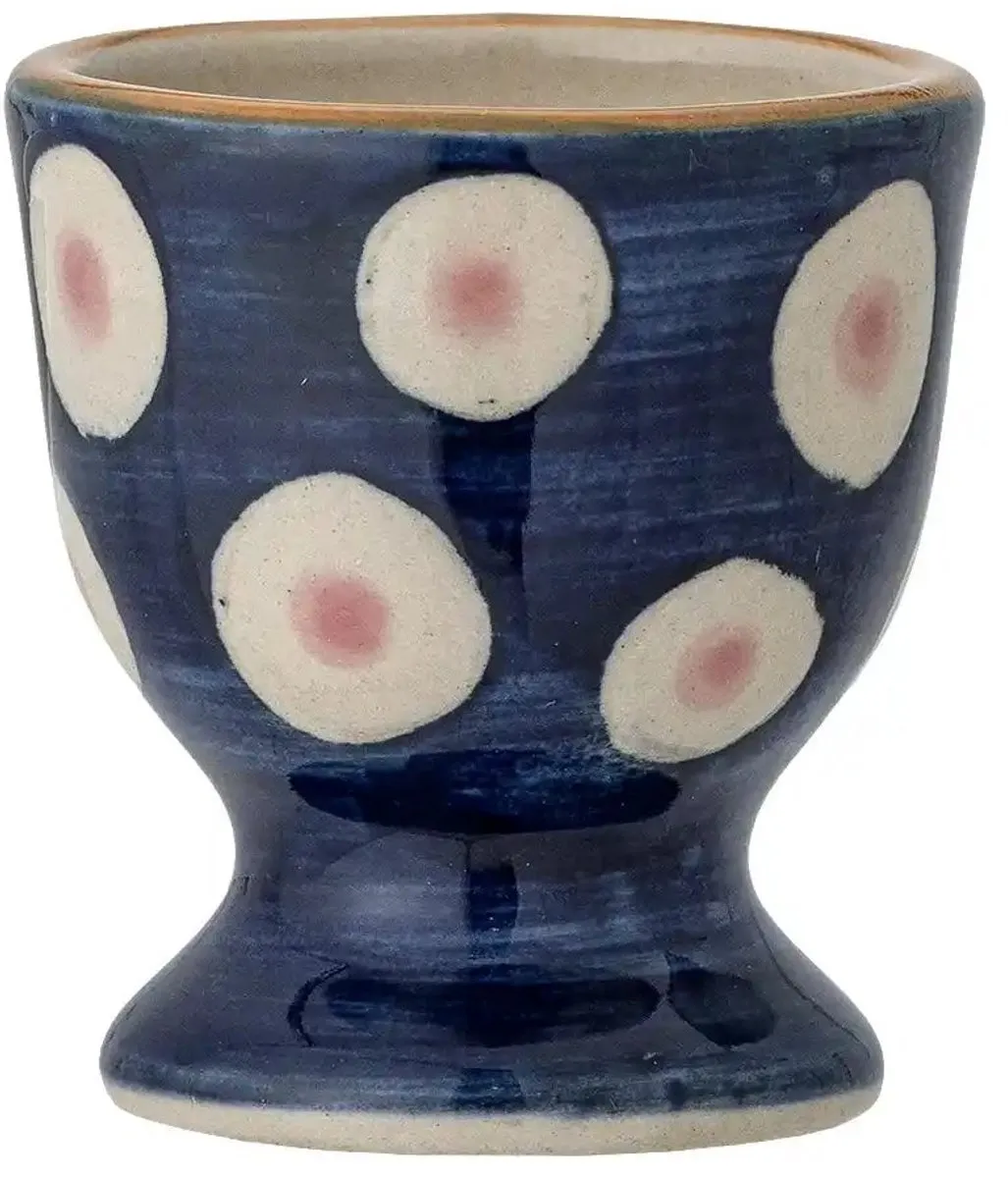 Bloomingville Eviaya Eierdoppen - Blauw Aardewerk