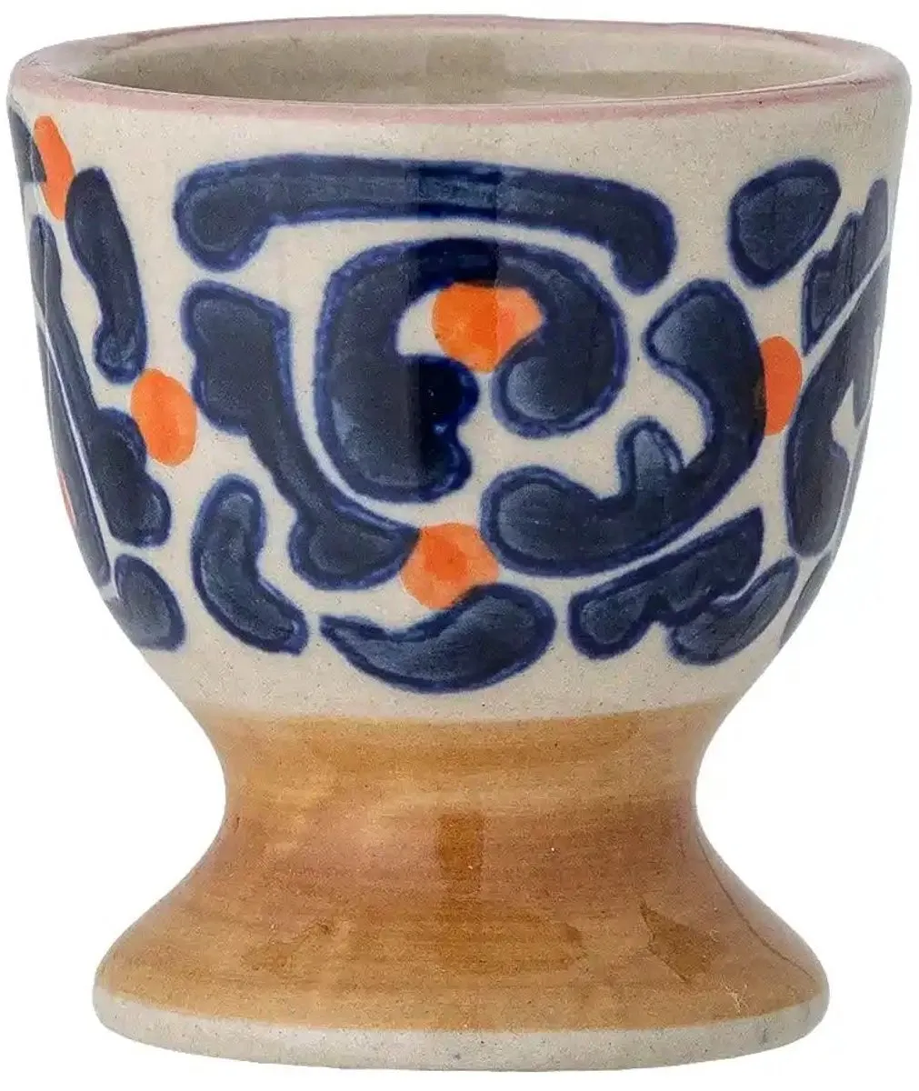 Bloomingville Eviaya Eierdoppen - Blauw Aardewerk - afbeelding 6 van 6