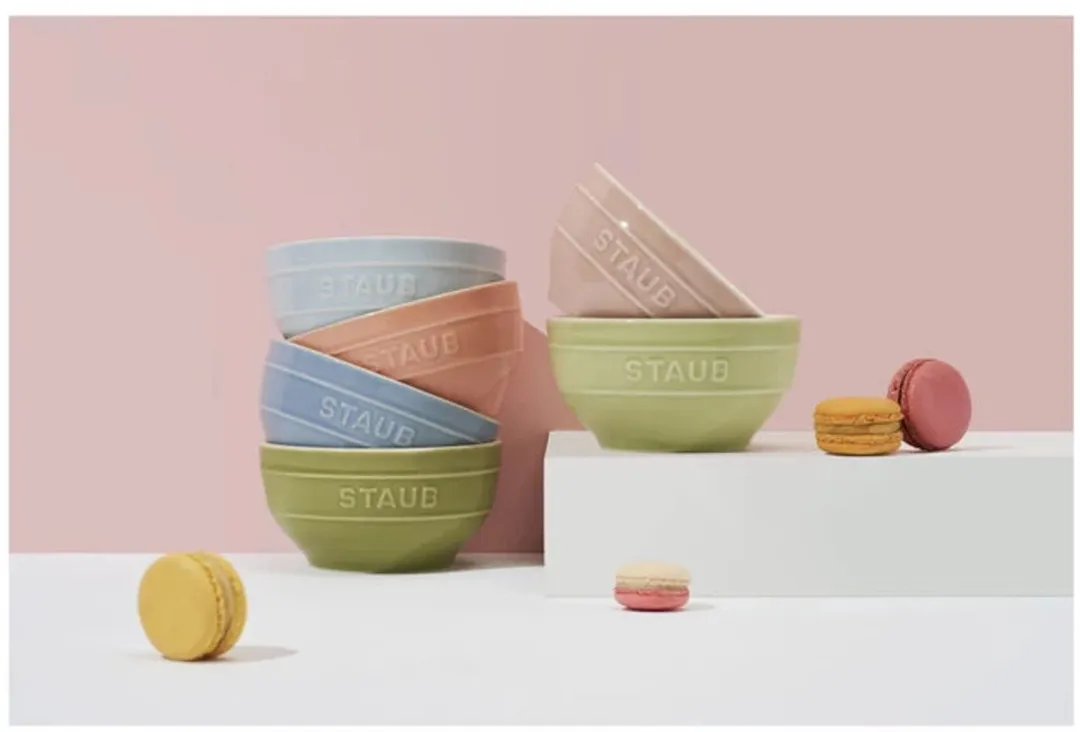 Staub Ceramic Macaron Bowl 12cm - 6 Stuks - Meerkleurig