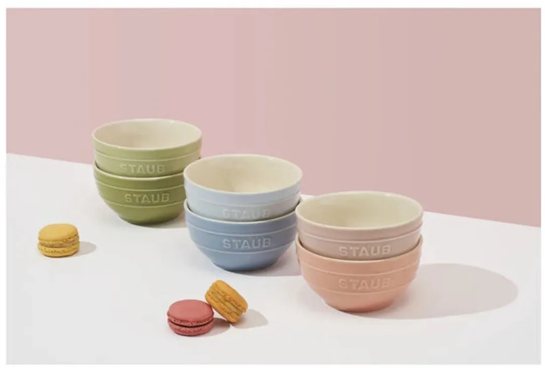 Staub Ceramic Macaron Bowl 12cm - 6 Stuks - Meerkleurig