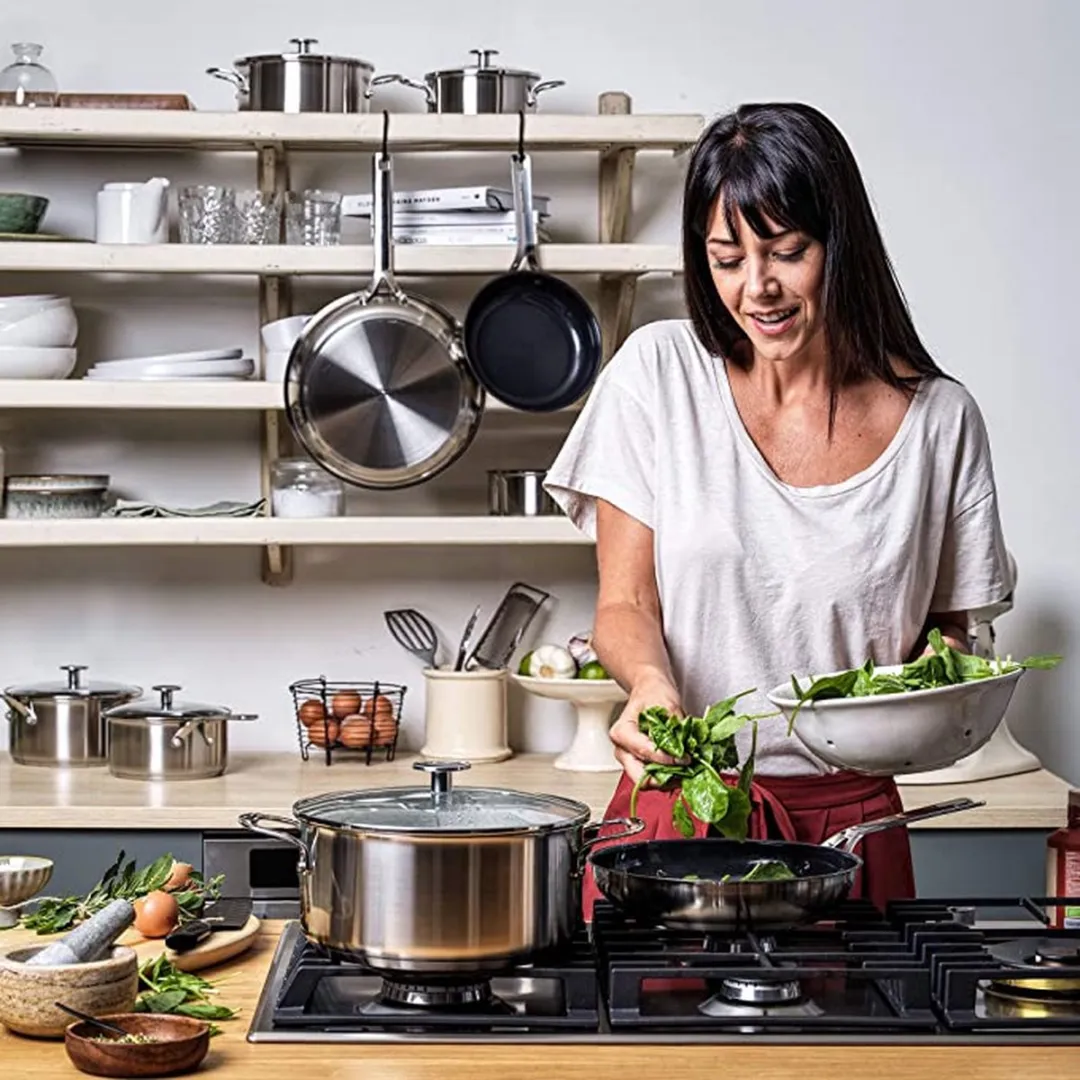 KitchenAid Braadpannenset 20+28cm - 2 Stuks - Zwart