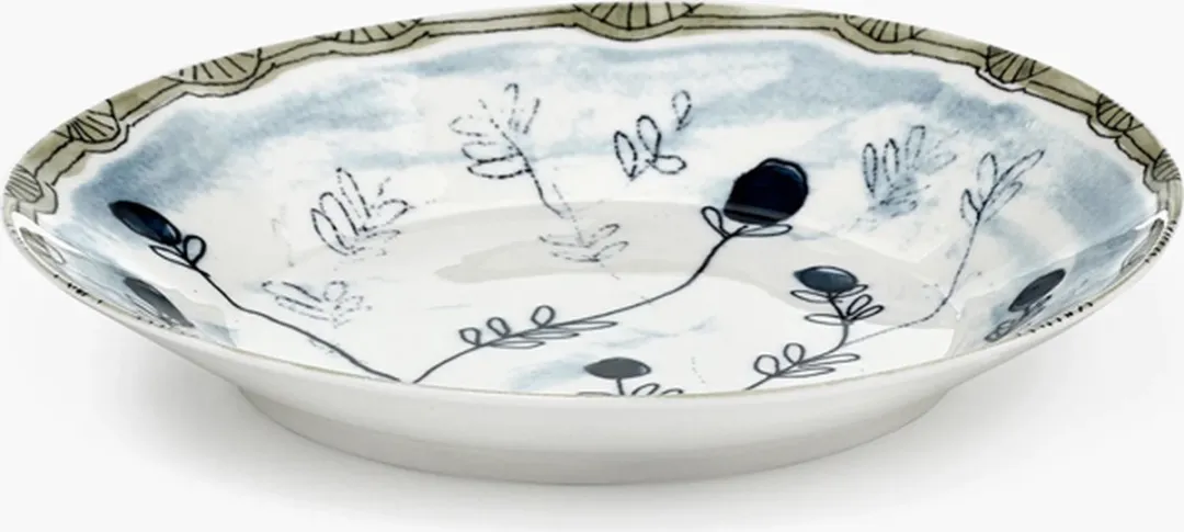 Serax Marni Midnightflowers Diep Bord 22cm - 2 Stuks