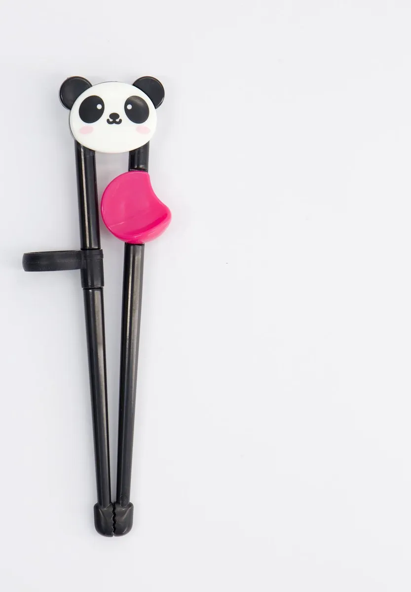 Tokyo Design Studio Kinder Eetstokjes Panda 15.5cm - Zwart/Wit