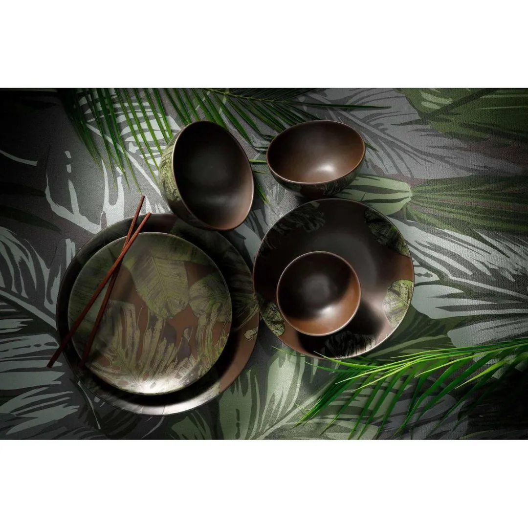 Palmer Jungle Aurora Bord 21cm - Groen Stoneware