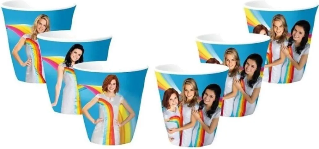 Studio 100 K3 Bekers - 6 Stuks - Blauw