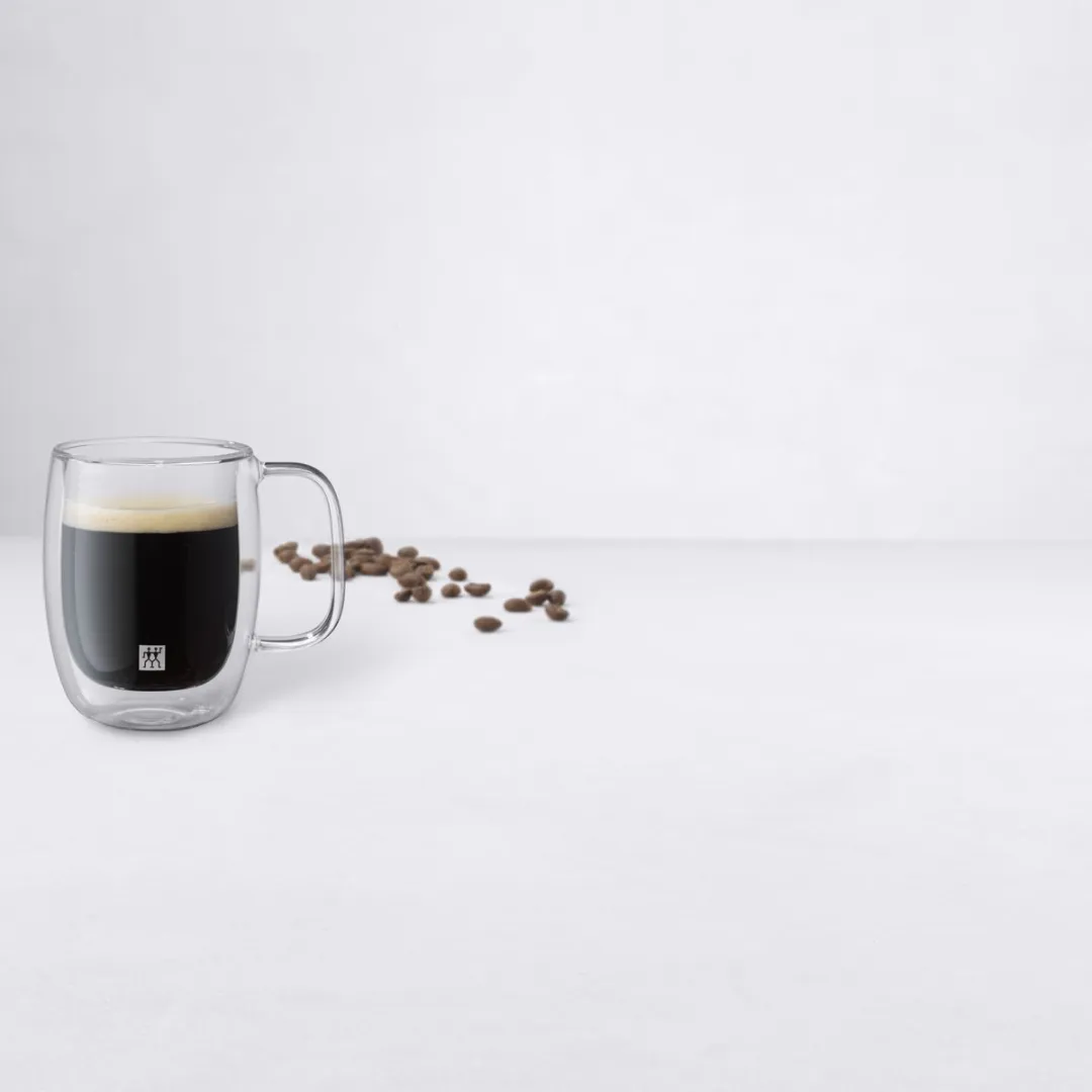 Zwilling Sorrento Dubbelwandig Espressoglas - Met oor - 134ml - 2 Stuks