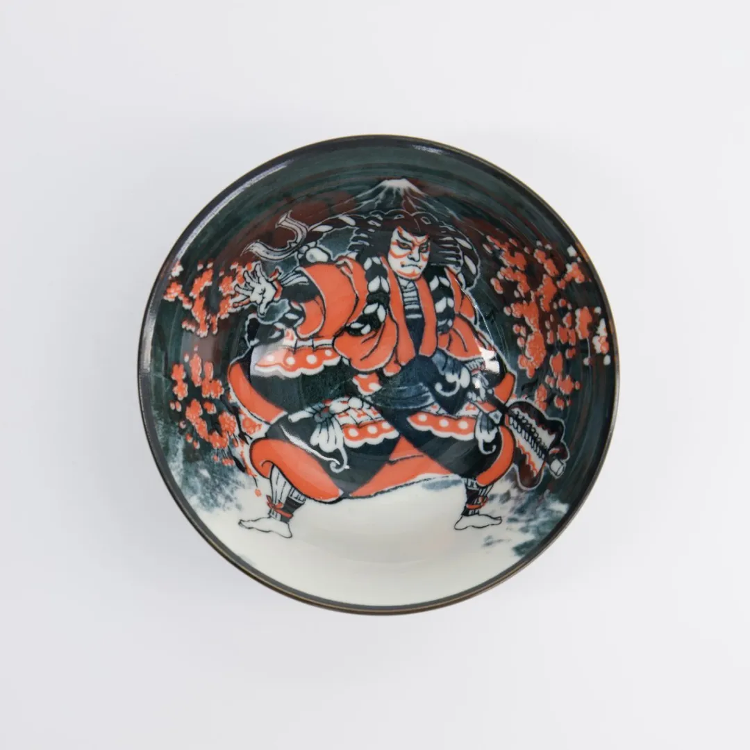 Tokyo Design Studio Tayo Bowl Kabuki Porselein - 500ml - Zwart/Wit