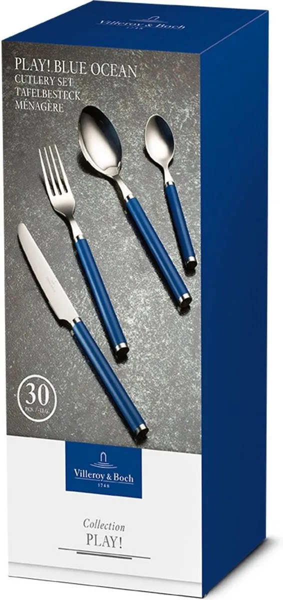 Villeroy & Boch Play! Bestekset Blue Ocean - 30-delig