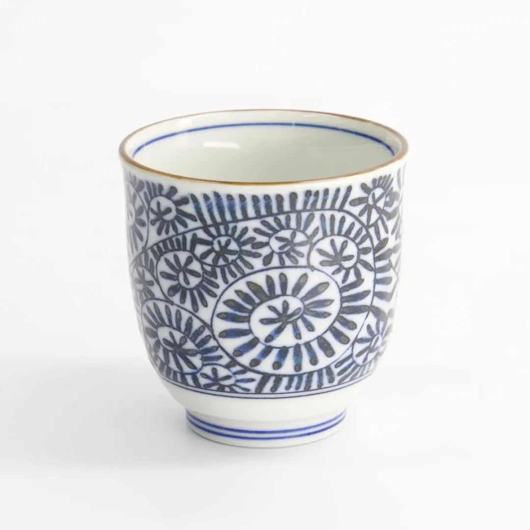 Tokyo Design Studio Theekopje Blauw/Wit 8x7,9cm