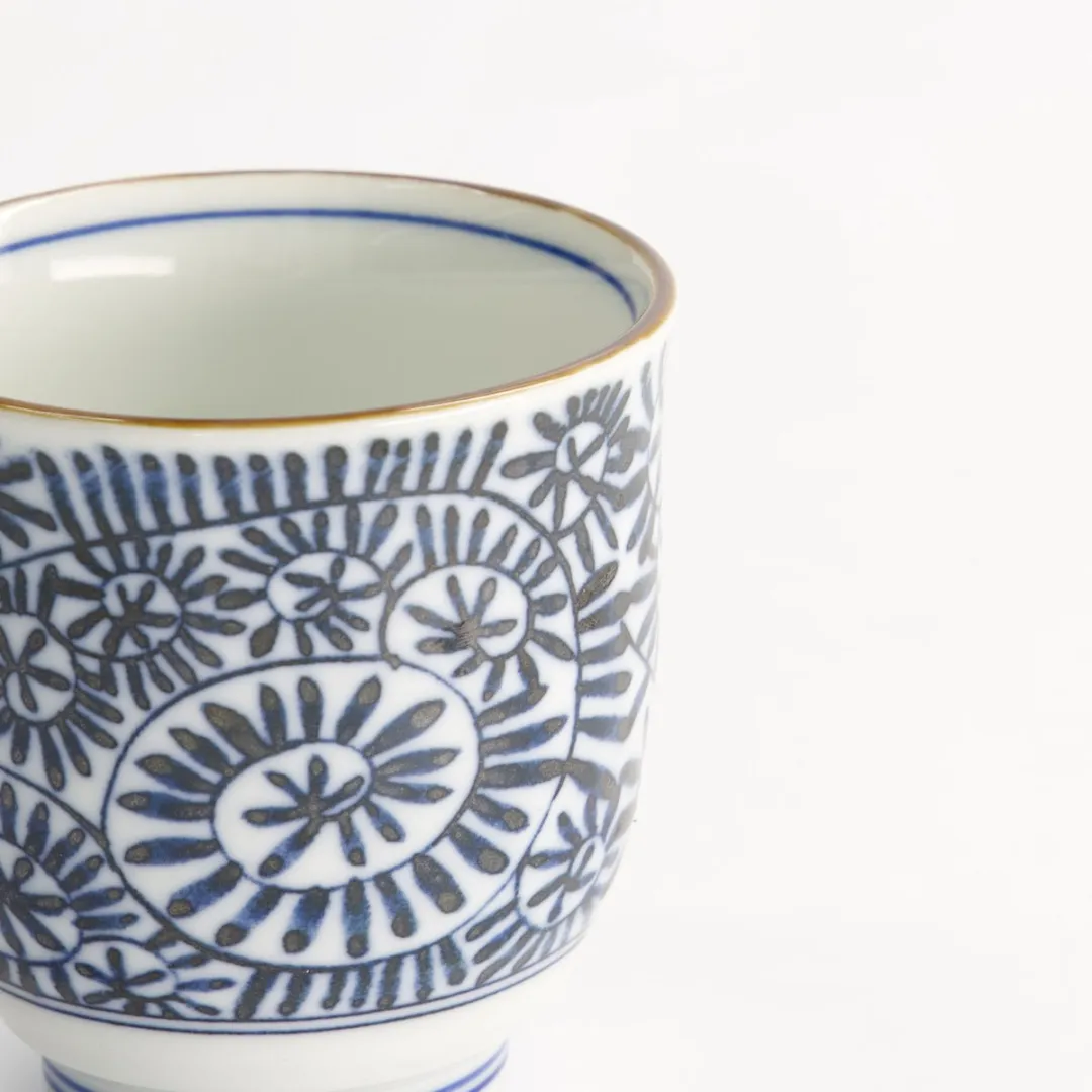Tokyo Design Studio Theekopje Blauw/Wit 8x7,9cm