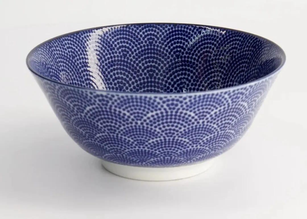 Tokyo Design Studio Nippon Blue Tayo Bowl 15.2cm - Blauw/Wit