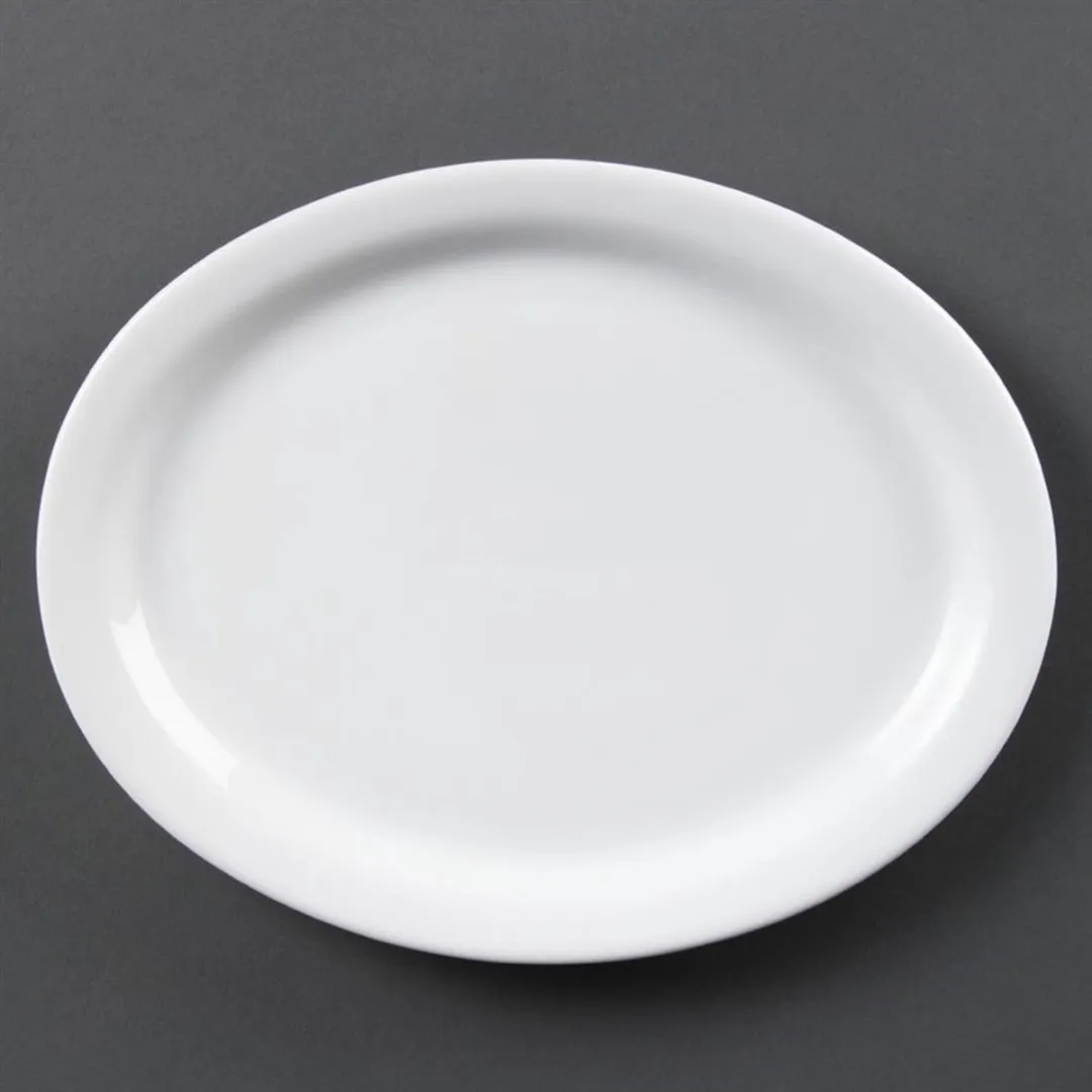 Olympia CB477 Ovale Schaal 25cm - Wit - 6 Stuks