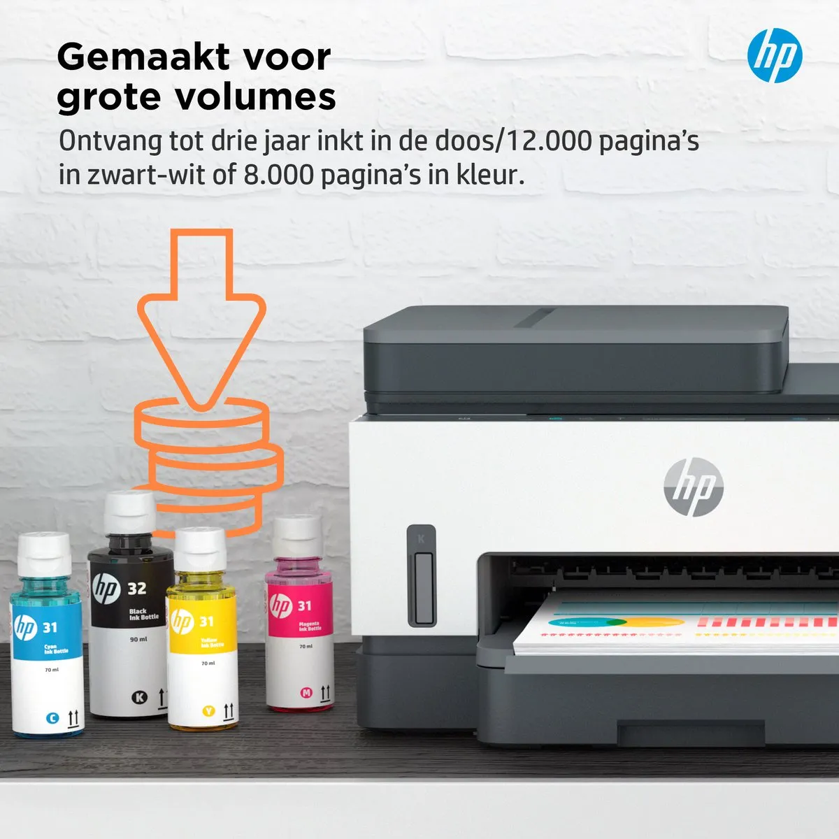 HP Smart Tank 7305 All-in-One Printer 28B75A#BHC - Wit