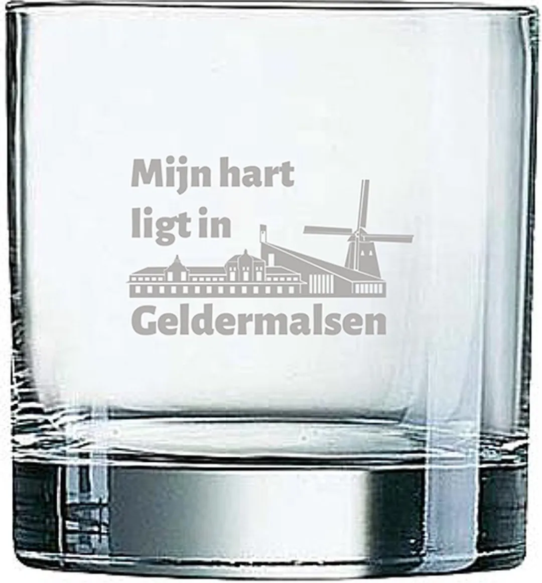 Arcoroc Geldermalsen Gegraveerd Whiskeyglas 38cl