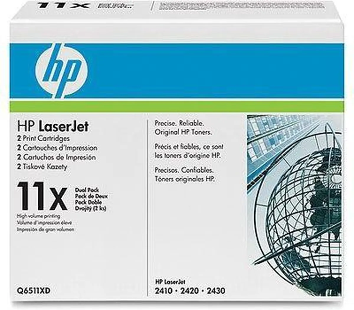 HP 11X Q6511XD Tonercartridges - 2 Stuks - Zwart - afbeelding 3 van 6