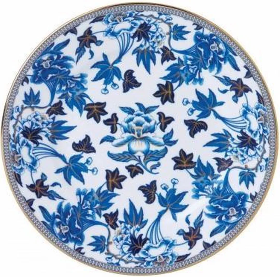 Wedgwood Hibiscus Ontbijtbord - 20 cm - Blauw